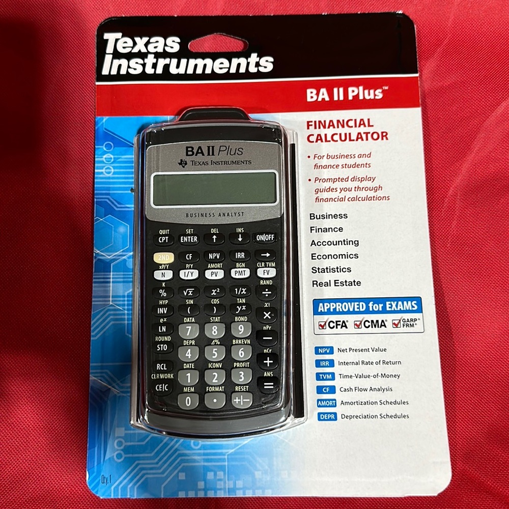 Texas instruments BA 2+ financial calculator